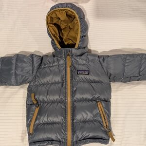 Patagonia Kids Jacket in Gray and Gold